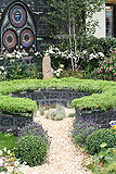 The Katherine Parr garden, designed by Yvonne Mathews, it was awarded a Silver medal. As part of the Six Wives of Henry VIII show gardens at the 2009 Hampton Court Palace Flower Show. It was a 'Mary' garden, a garden where each plant has a connection to the Virgin Mary.